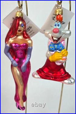 Christopher Radko Ornament Set JESSICA / ROGER RABBIT Limited DISNEY 1999 NIB