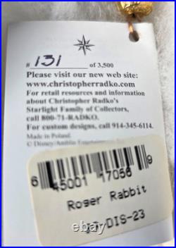 Christopher Radko Ornament Set JESSICA / ROGER RABBIT Limited DISNEY 1999 NIB