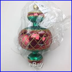 Christopher Radko Ornament Spin Top Christmas Tree Jumbo #93-302-1 R5