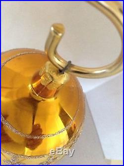 Christopher Radko Ornaments ROUND BALL TEARDROP GOLD FABERGE MUST SEE VINTAGE