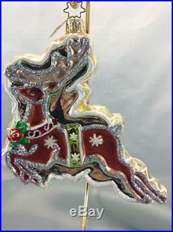 Christopher Radko Ornaments Reindeer Anniversary Collection Large Hard To Find