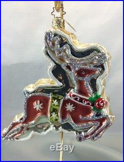 Christopher Radko Ornaments Reindeer Anniversary Collection Large Hard To Find