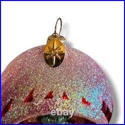 Christopher Radko PINETOPS Reflector Red Pinecone Christmas Ornament 00-499-0
