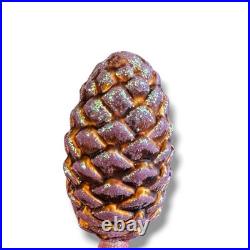 Christopher Radko PINETOPS Reflector Red Pinecone Christmas Ornament 00-499-0