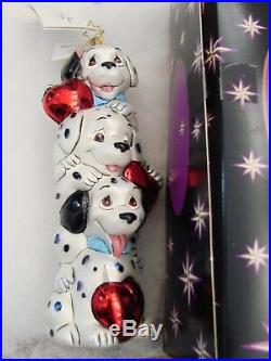 Christopher Radko PUPPY POLE 101 Dalmatians Disney Christmas Ornament MINT