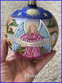 Christopher Radko Peace On Earth Hand Painted Limited Edition Large Ornament