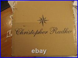Christopher Radko Pearl Stellar Glass Finial Tree Topper Hand Crafted