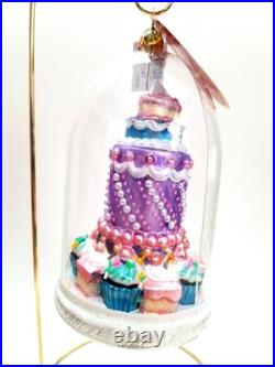 Christopher Radko Perfect Patisserie #1021347 Multi-Tier Cake & Cupcakes Dome