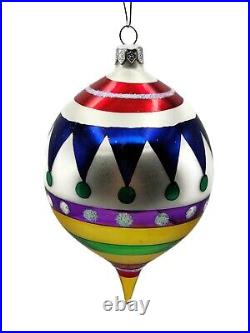 Christopher Radko Piccadilly Multicolor Christmas Holiday Tree Ornament 944310