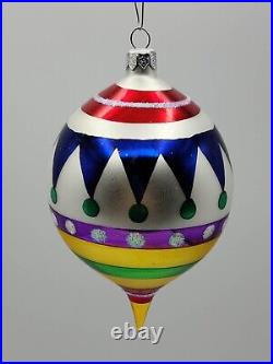 Christopher Radko Piccadilly Multicolor Christmas Holiday Tree Ornament 944310