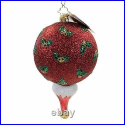 Christopher Radko Picturesque Santa Glass Ornament Christmas 10119989