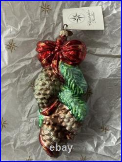 Christopher Radko Pinecone Cascade Christmas Ornament 00-150-0
