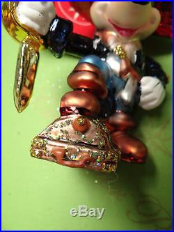 Christopher Radko Pirate Mickey Glass Ornament
