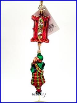 Christopher Radko Plaid Pipers #01-0891-0 Twelve Days Of Christmas