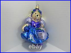 Christopher Radko Plum Fairy Muffy Vanderbear Ornament 5 1/2 Original Box