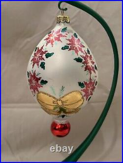 Christopher Radko Poinsettia Elegance Special Event Christmas Ornament-#96-287-e