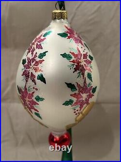 Christopher Radko Poinsettia Elegance Special Event Christmas Ornament-#96-287-e