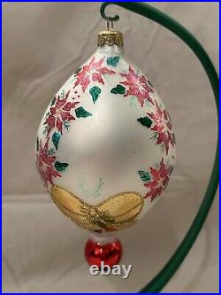 Christopher Radko Poinsettia Elegance Special Event Christmas Ornament-#96-287-e