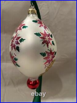 Christopher Radko Poinsettia Elegance Special Event Christmas Ornament-#96-287-e