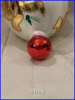 Christopher Radko Poinsettia Elegance Special Event Christmas Ornament-#96-287-e