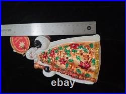 Christopher Radko Poinsettia Passion Santa Ornament 1018825 D