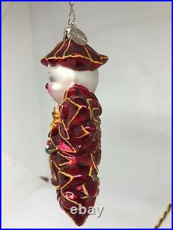 Christopher Radko Poinzy Pal Poinsettia version of Holly Jean Ornament withBox