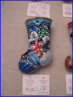 Christopher Radko Portrait Stocking Collection All 12 ornaments