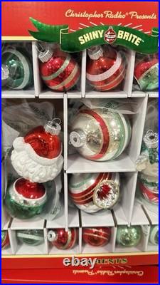 Christopher Radko Presents SHINY BRITE Grand Christmas Ornaments 26 Pieces