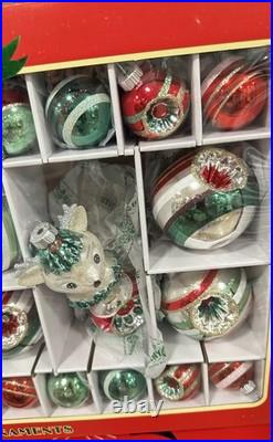 Christopher Radko Presents SHINY BRITE Grand Christmas Ornaments 26 Pieces