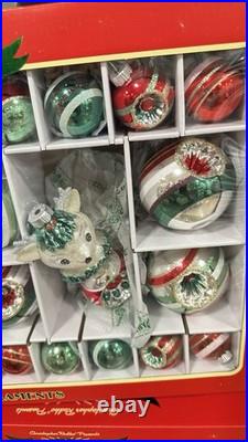 Christopher Radko Presents SHINY BRITE Grand Christmas Ornaments 26 Pieces