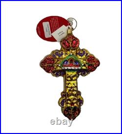Christopher Radko Prince of Peace Cross 6 Ornament withOriginal Box & Tags