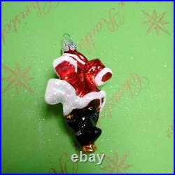 Christopher Radko Prototype Penguin Elfs Gem Glass Ornament