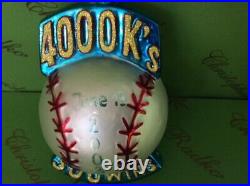 Christopher Radko Prototype Roger Clemens 4000's K and 300th Win Ornament