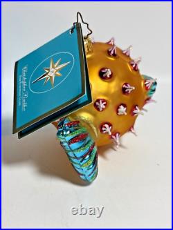 Christopher Radko Puff A Kiss Puffer Fish Glass Christmas Ornament