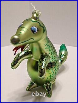 Christopher Radko Puff the Magic Dragon Italian blown glass 1996 Rare