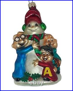 Christopher Radko RARE Alvin and the Chipmunks Winter Fun Holiday Ornament 1998