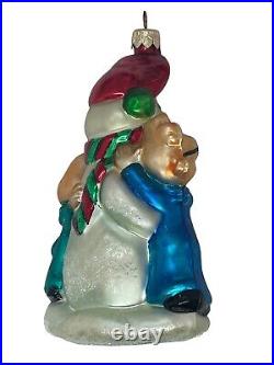 Christopher Radko RARE Alvin and the Chipmunks Winter Fun Holiday Ornament 1998