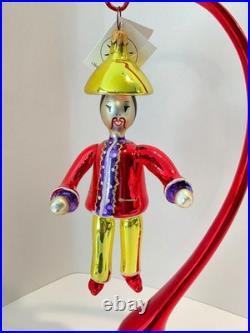 Christopher Radko RARE Italian Glass Christmas Ornament Mr. MOTO 94-280 Signed