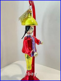 Christopher Radko RARE Italian Glass Christmas Ornament Mr. MOTO 94-280 Signed