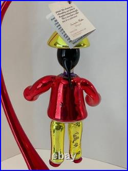 Christopher Radko RARE Italian Glass Christmas Ornament Mr. MOTO 94-280 Signed