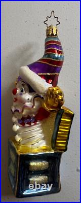 Christopher Radko RARE Jackie #3010486 Jack in Box Glass Blown Ornament