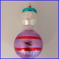 Christopher Radko RARE Victorian Santa Reflector Glass Ornament Christmas