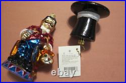 Christopher Radko RUSSIAN RING MASTER/Circus 2-part Christmas Ornament, NIB