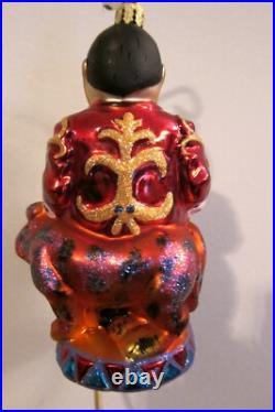 Christopher Radko RUSSIAN RING MASTER/Circus 2-part Christmas Ornament, NIB