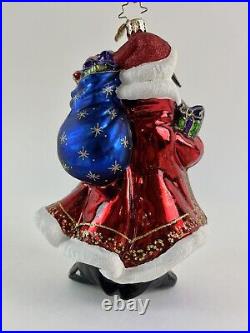 Christopher Radko Rare 2011 GIFT GIVING EMPEROR Penguin Christmas Ornament