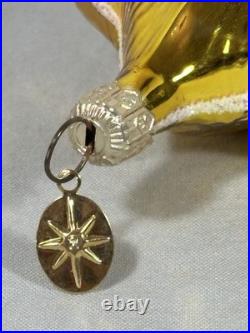 Christopher Radko Rare Ball Drop Star Ornament 11 with Tag Crack Noted READ