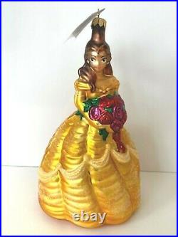 Christopher Radko Rare Disney Belle Ornament Beauty The Beast Ltd Ed Nib