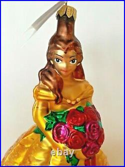 Christopher Radko Rare Disney Belle Ornament Beauty The Beast Ltd Ed Nib