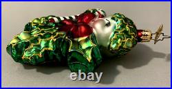 Christopher Radko Rare Holly Jean Christmas Ornament With Tag, Medallion & Box