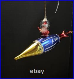 Christopher Radko Rare Italian Spaced Out Santa